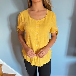 LOFT yellow shirt